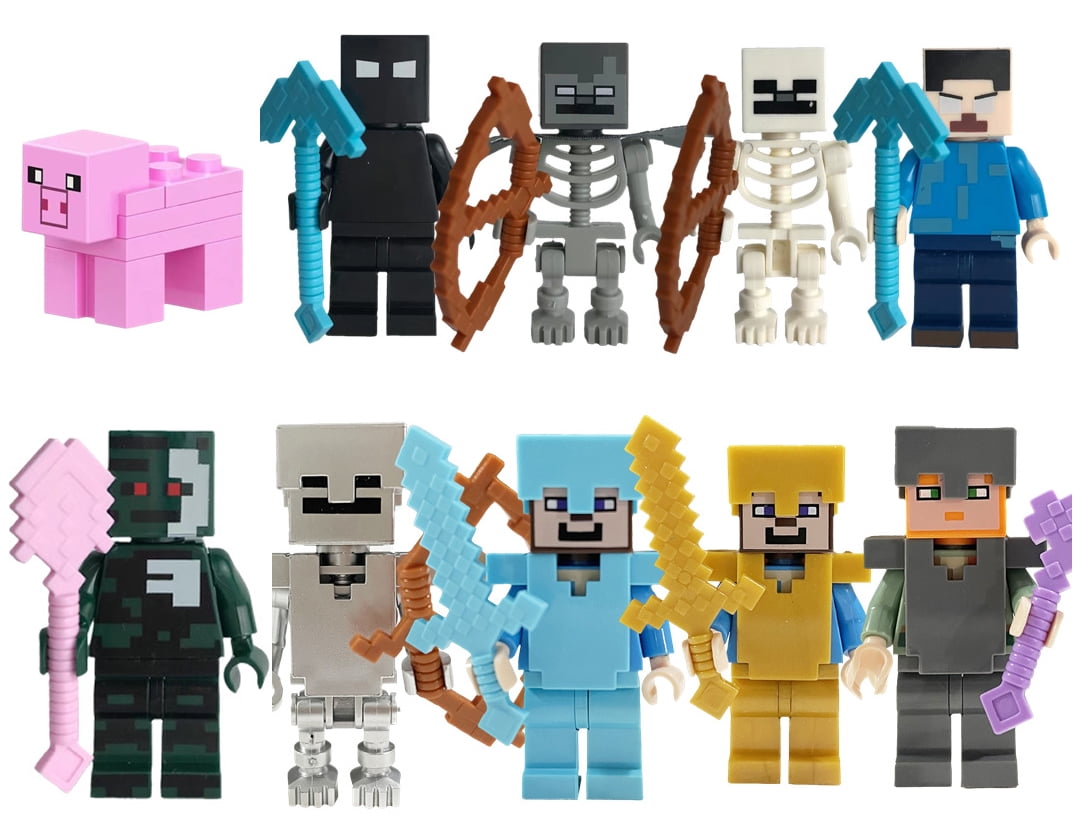 41 Pcs Minecraft Action Figures Minifigures Set Building Blocks Toys Pixel Games Character Kids Holiday Gifts Home Car Office Cake Decorations Collectibles for Boys and Girls 3 7d90dd1d 0254 444d b03c 917c6ad9c76b.79851fd7236cb59e145b5aa656db981d - miniminikids.co.uk